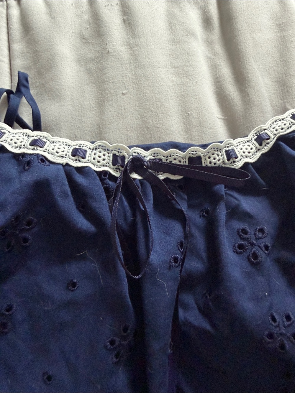 Victoria's Secret Navy Blue Eyelet Swim Coverup Set - Picture 3 of 4